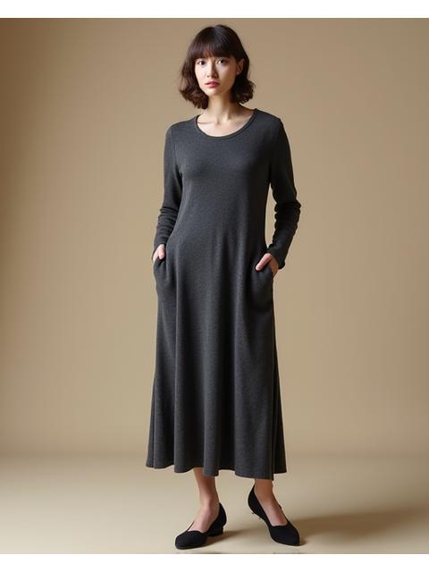 Vestido de punto elegante y cómodo